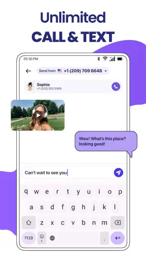 TextNum: Call + Text for Now！ screenshot