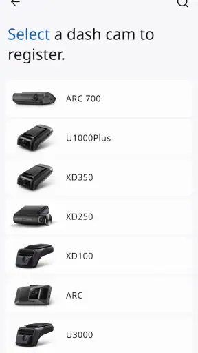 THINKWARE DASH CAM LINK screenshot