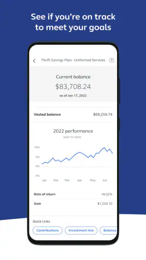 Thrift Savings Plan screenshot