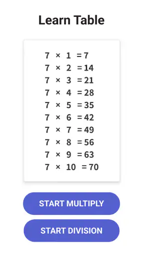 Times Tables - Multiplication screenshot 9