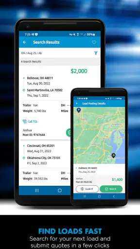 TQL Carrier Dashboard screenshot
