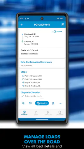 TQL Carrier Dashboard screenshot