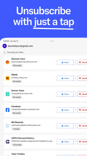 Trimbox: Easy Email Cleaner screenshot