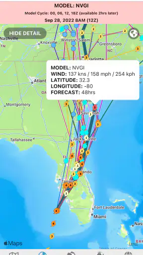 Tropical Hurricane Tracker screenshot