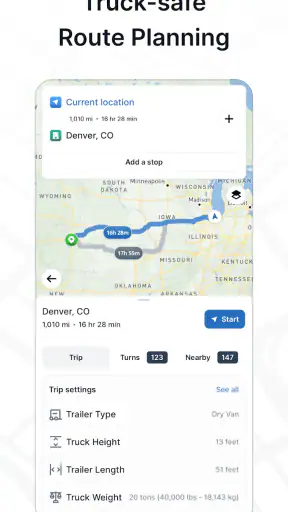 TruckMap - Truck GPS Routes screenshot