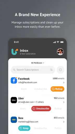 Unroll.Me - Inbox Mail Cleaner screenshot