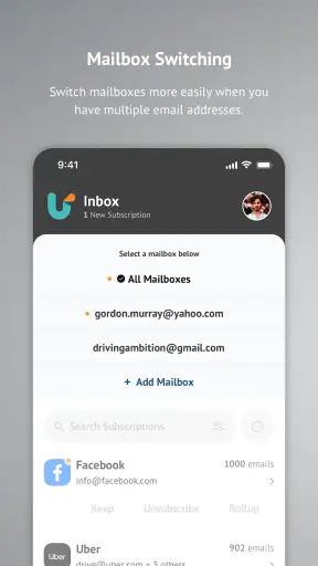 Unroll.Me - Inbox Mail Cleaner screenshot