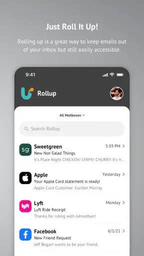 Unroll.Me - Inbox Mail Cleaner screenshot