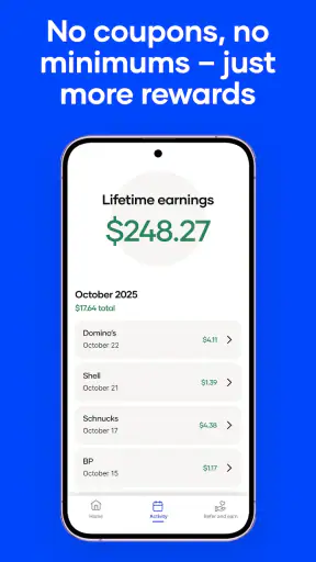 Upside: Cash Back - Gas & Food screenshot 4