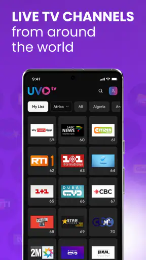 UVOtv: Watch Live TV & Movies screenshot