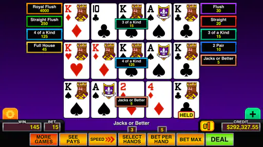 Video Poker Multi Pro Casino screenshot