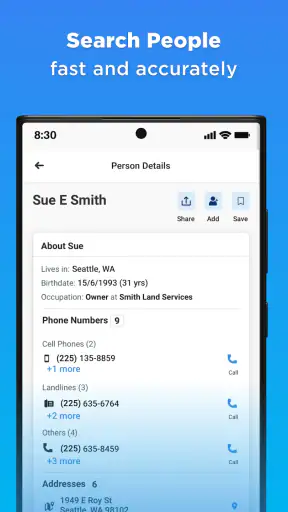 Whitepages Search, Find People screenshot
