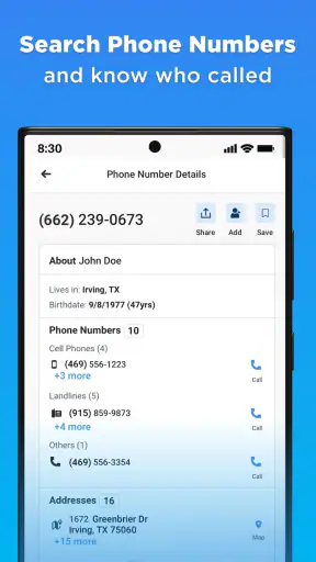 Whitepages Search, Find People screenshot