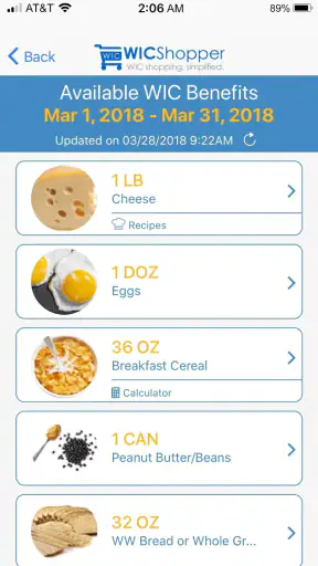 WICShopper screenshot