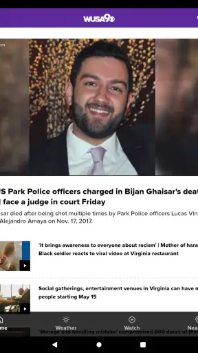 WUSA9 News screenshot