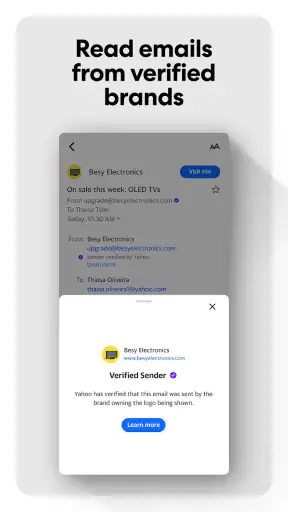 Yahoo Mail screenshot