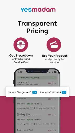 YesMadam Salon & Spa at Home screenshot 10