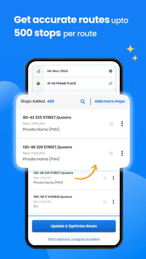 Zeo Fast Multi Stop Route Plan screenshot