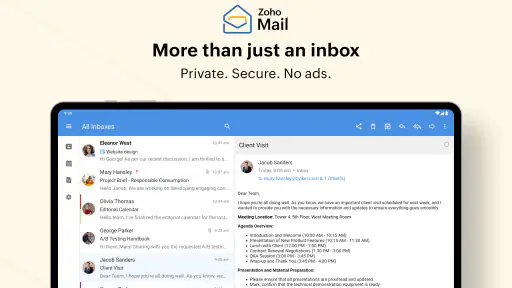 Zoho Mail - Email and Calendar screenshot
