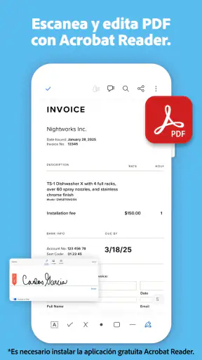 Adobe Scan: Escáner de PDF, IA screenshot 3