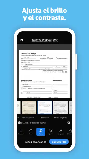 Adobe Scan: Escáner de PDF, IA screenshot 7