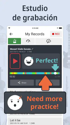 Afinador y Metrónomo screenshot 2