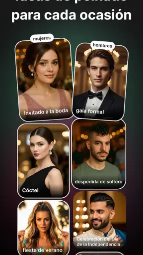 IA Peinados:Pelo, Color, Barba screenshot 5