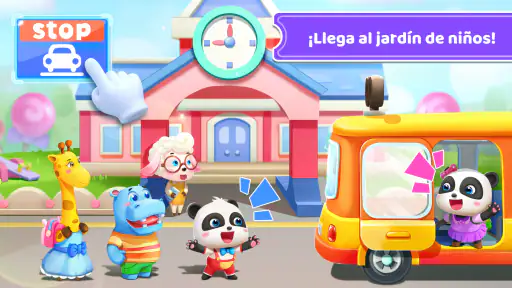 Autobús Escolar del Bebé Panda screenshot 1