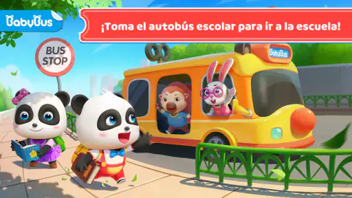 Autobús Escolar del Bebé Panda screenshot 2