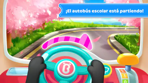 Autobús Escolar del Bebé Panda screenshot 3