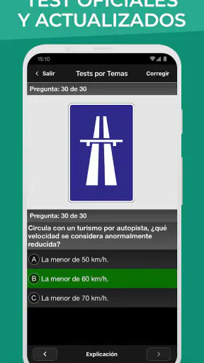 Autoescuela Móvil. Test DGT screenshot 4