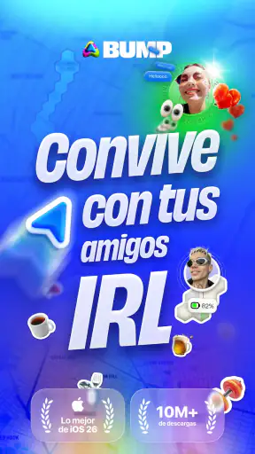 Bump - mapa para amigos screenshot 1
