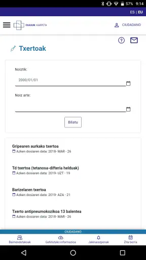 Carpeta de Salud - Osakidetza screenshot 4