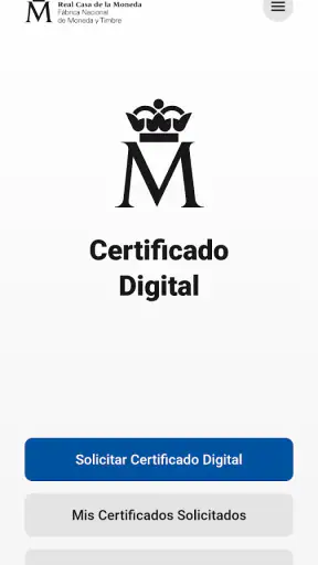 Certificado digital FNMT screenshot 1