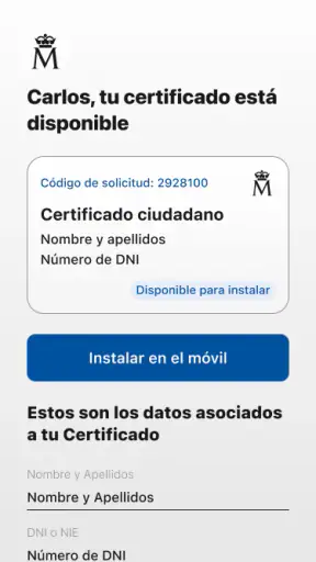 Certificado digital FNMT screenshot 5