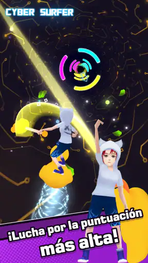 Cyber Surfer :Aventura Rítmica screenshot 4