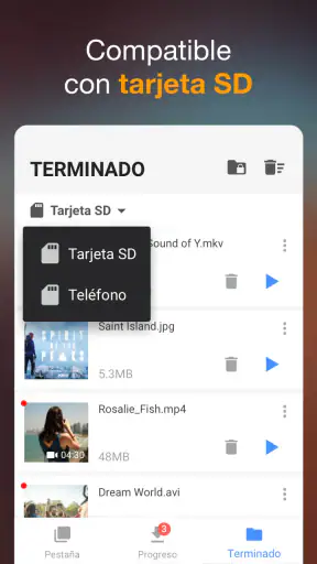 Descargador de vídeos screenshot 4