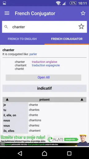 Diccionario ingles WordRef screenshot 3