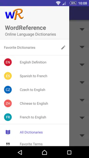 Diccionario ingles WordRef screenshot 5