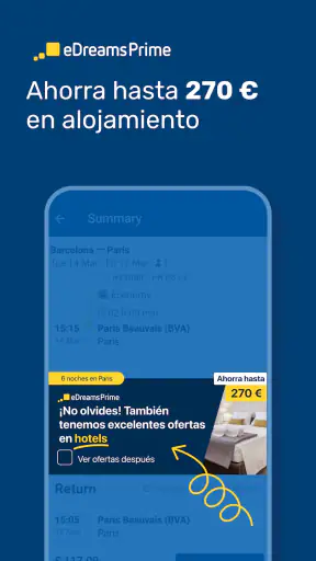 eDreams: Vuelos y Hoteles screenshot 5