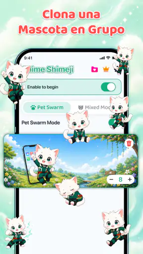 Emojis Batería & Shimeji Anime screenshot 6