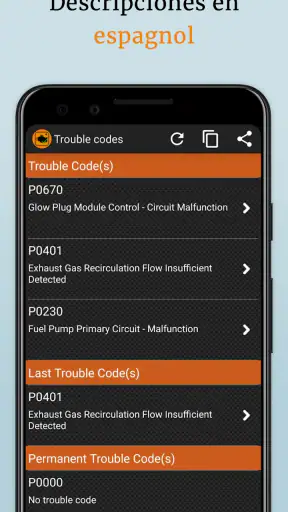 OBD2 Car Scanner - EOBD Facile screenshot 5