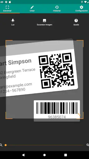 Escáner QR y de barras screenshot 9
