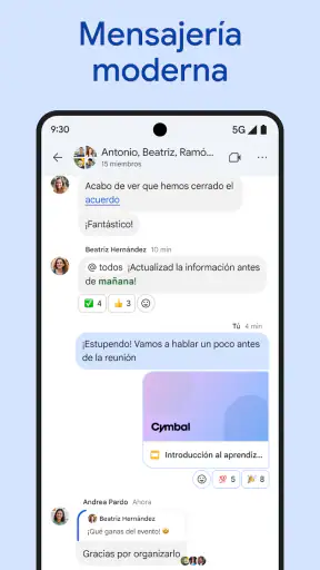 Google Chat screenshot 1
