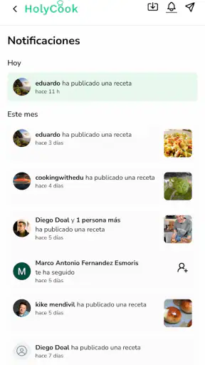 Recetas de cocina: HolyCook screenshot 2