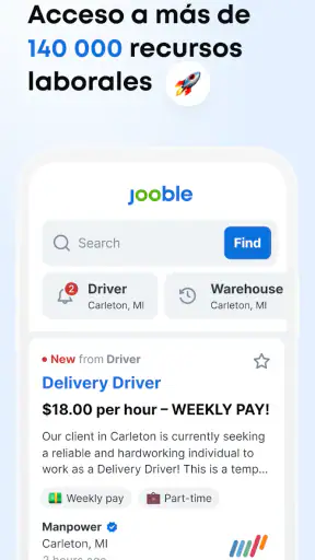 Jooble - Búsqueda de empleo screenshot 1