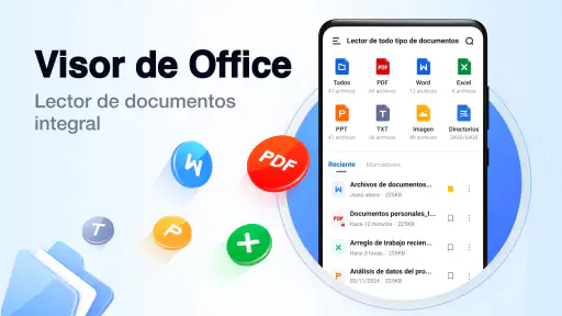Lector de documentos: PDF,Word screenshot 1