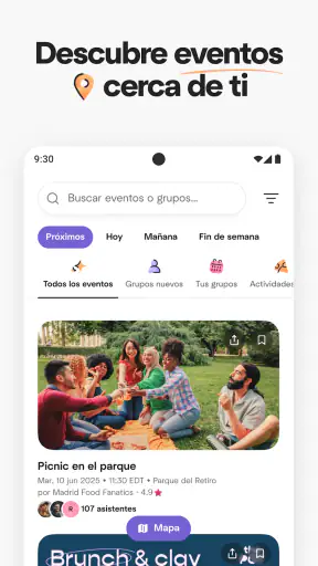 Meetup: eventos locales screenshot 9