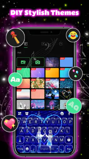 Neon Love Teclado screenshot 6