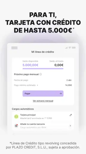 Plazo: Tarjeta virtual screenshot 11